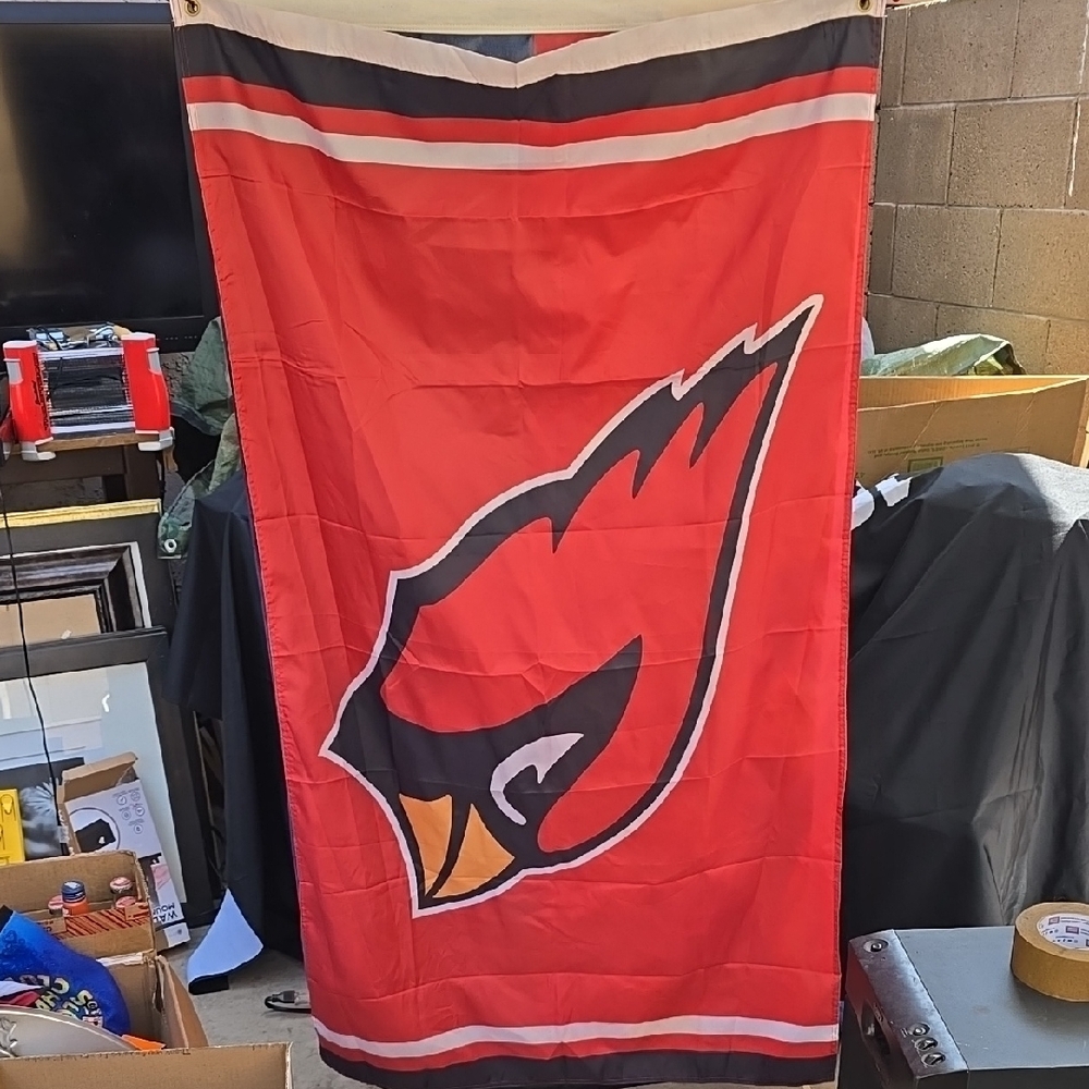 Red AZ Cardinals Flag